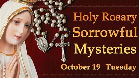 On Tuesday's we pray the Sorrowful Mysteries o. . Youtube rosary tuesday